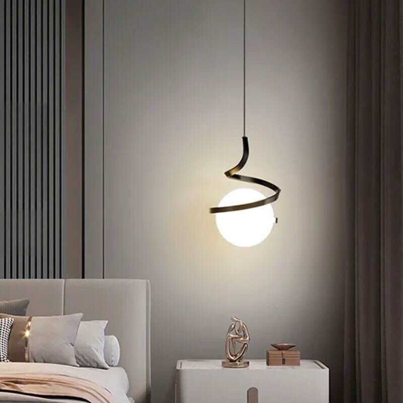 چراغ آویز شیشه‌ای آسترانوا، چراغ سقفی LED به سبک نوردیک