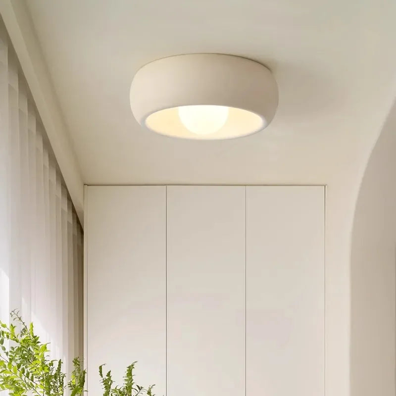 Kairoa Rund LED Loftlampe i Minimalistisk Japansk Wabi-Sabi Stil