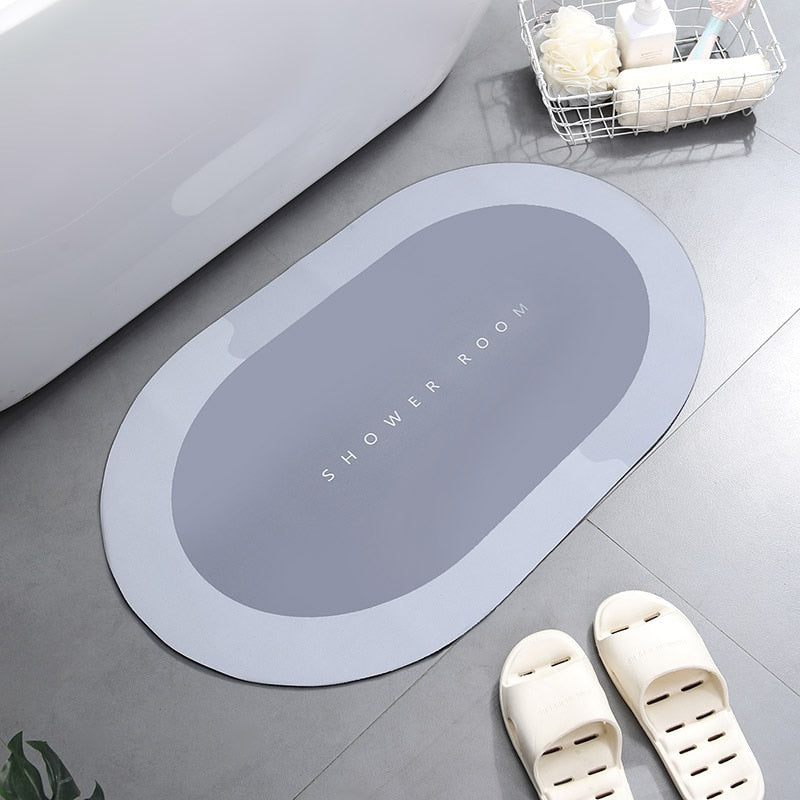 SwiftDry Absorbent Bath Mat for Quick Water Absorption