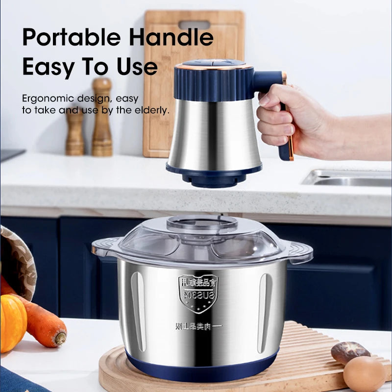 PulseForge 5L Electric Meat Grinder And Multifunctional Food Processor
