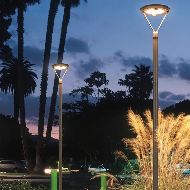 Solar Powered Courtyard Light With Motion Sensor And Waterproof Design