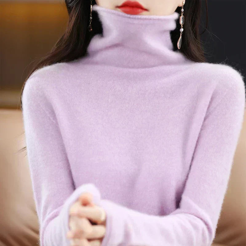 ژاکت یقه اسکی پشمی مرینو فوق‌العاده نرم لیرا استرالیا برای زنان