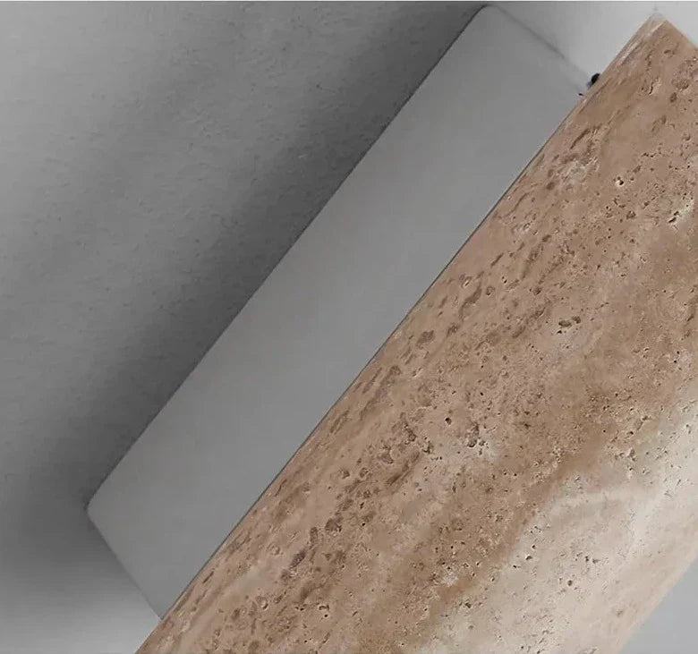 EmberStone Travertine LED Wall Light for Living Rooms