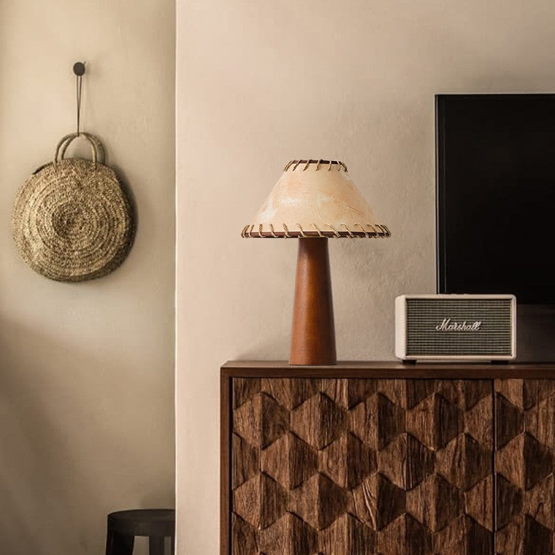 Asteri Wooden LED Table Lamp With Wabi Sabi Warm Glow