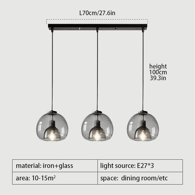 Aurea Glas-Pendelleuchten für moderne Innenräume – Beleuchten Küchen und Badezimmer