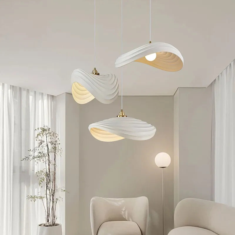 Kairoa ekologické LED závěsné svítidlo z pryskyřice inspirované rozsivkami s nastavitelnou výškou