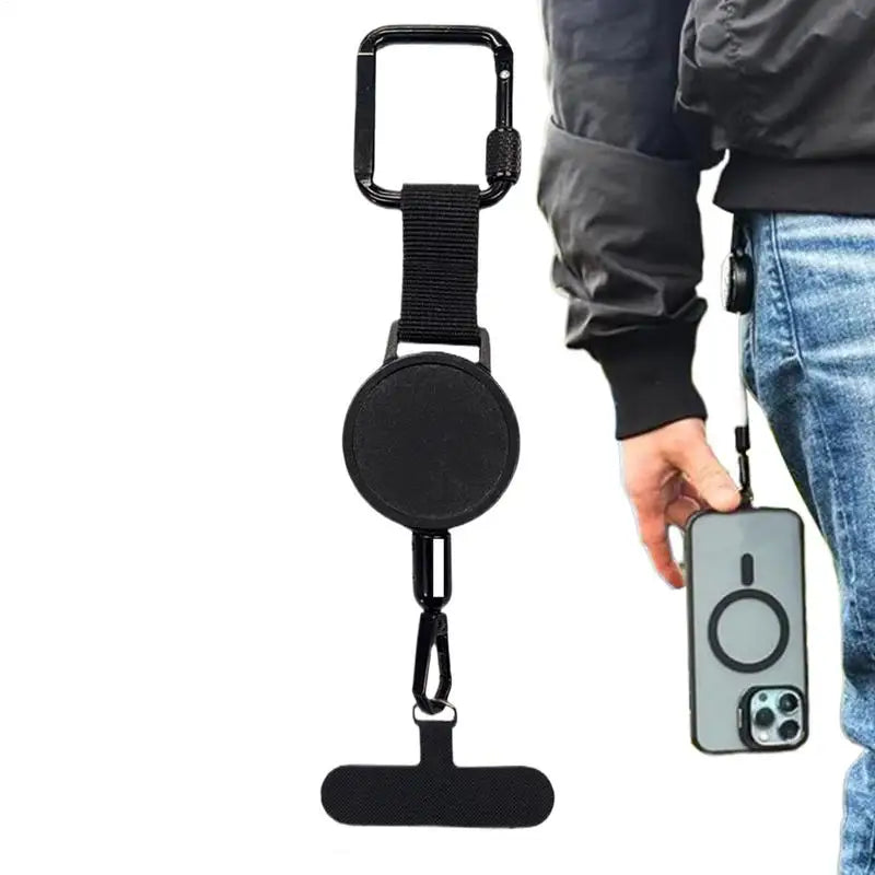 Vysouvací držák na telefon s bezpečnostním páskem proti krádeži