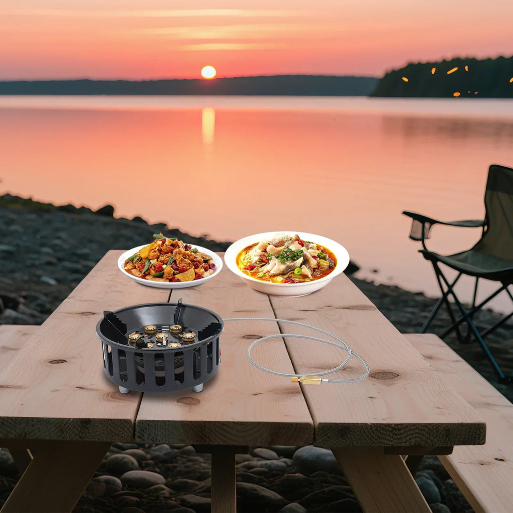 NovaTrail Portable Outdoor Camping Stove With Multi-Fuel Burner And Compact Carry