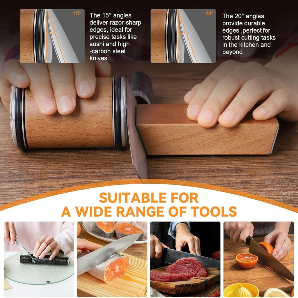 EdgeMaster Pro Knife Sharpener With Diamond-Coated Grinding Roller