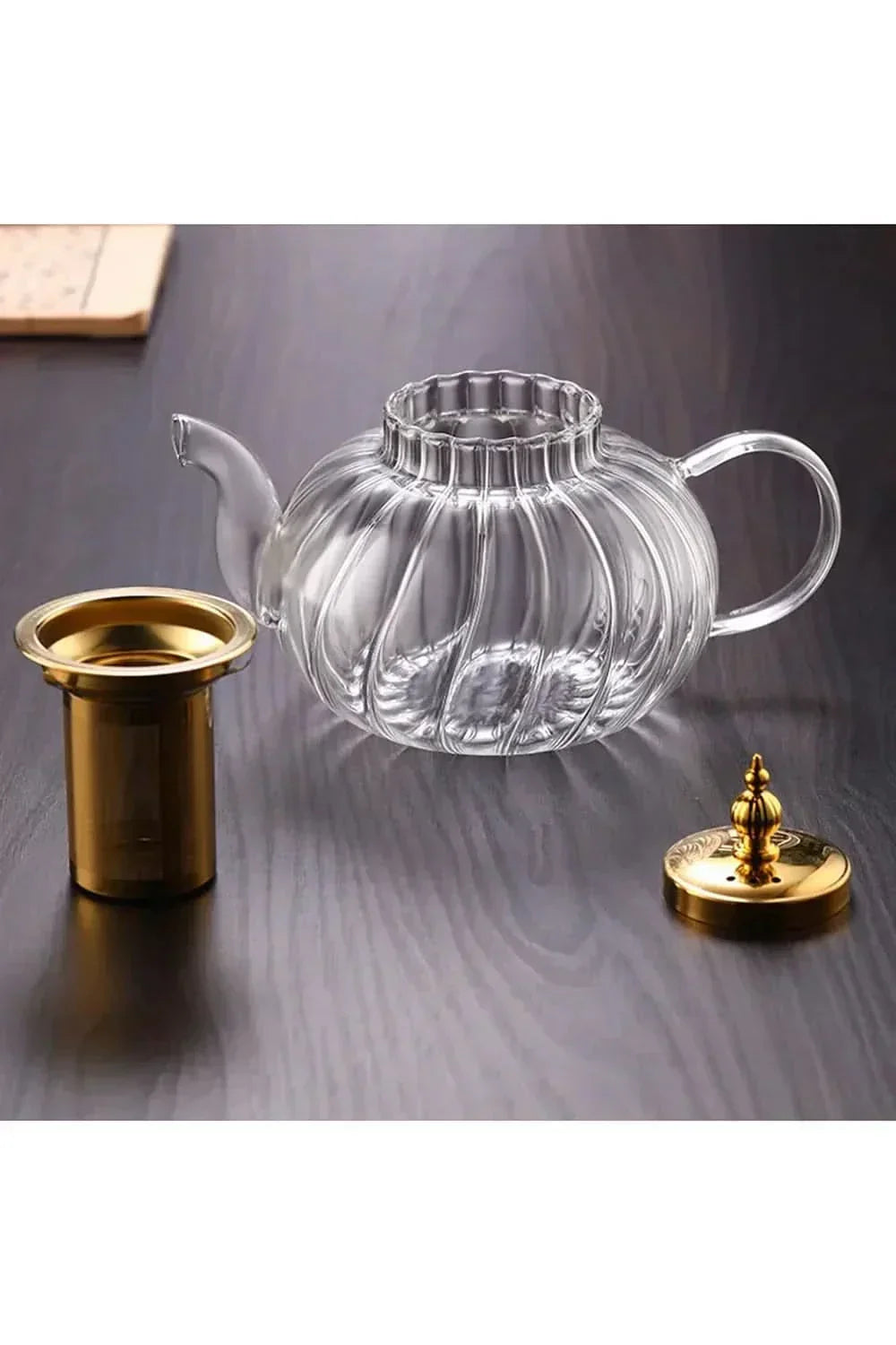 Glass Teapot With Infuser And Lid For Loose Leaf Tea