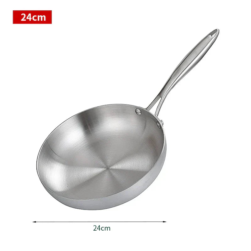 Astraea 28cm 304 nerezová nepřilnavá pánev na smažení vhodná pro indukci