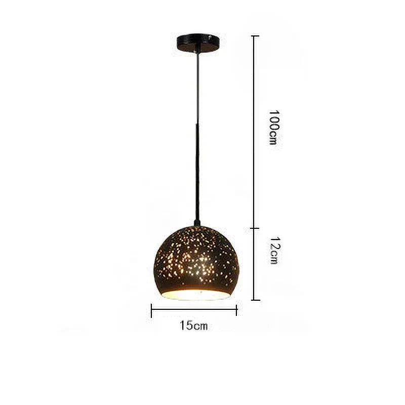 Závěsná lampa Avelon Studio Vintage Iron pro skandinávský loft
