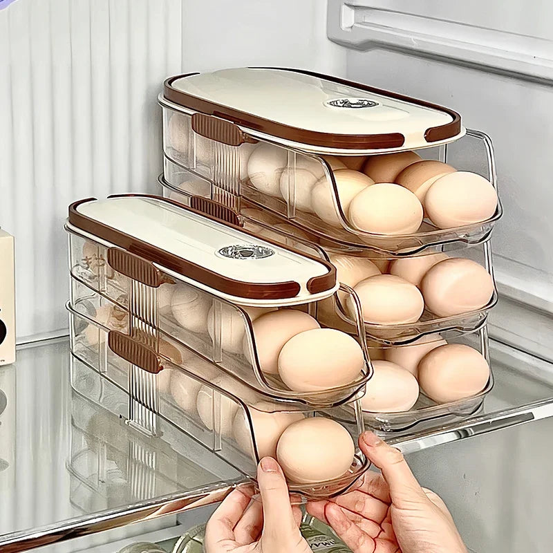 جا تخم‌مرغ یخچال اتوماتیک EggFlow با طراحی درب جانبی جمع‌وجور