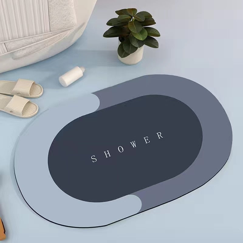 SwiftDry Absorbent Bath Mat for Quick Water Absorption