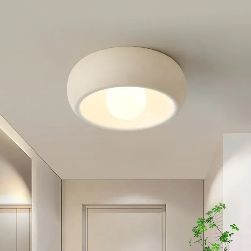 Kairoa Rund LED Loftlampe i Minimalistisk Japansk Wabi-Sabi Stil
