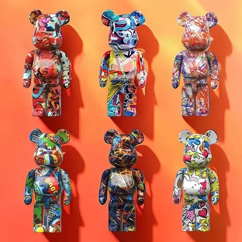 CityCub Graffiti Bärenfigur mit Ablageplatte Dekor