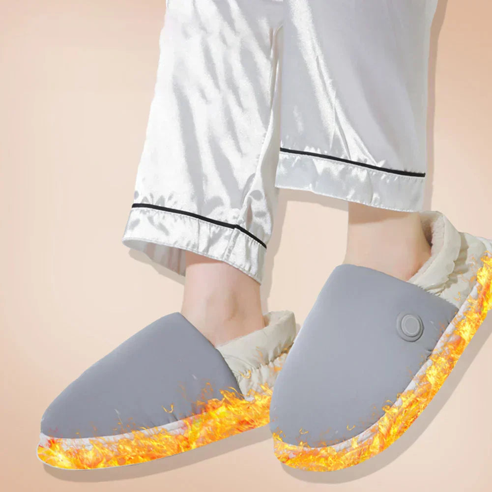 CozyStride Thick Heated Slippers with 3 Heat Levels at Home