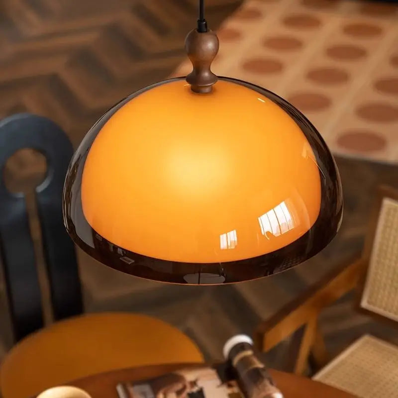 Asterra moderní hnědé LED závěsné svítidlo pro jídelní stoly