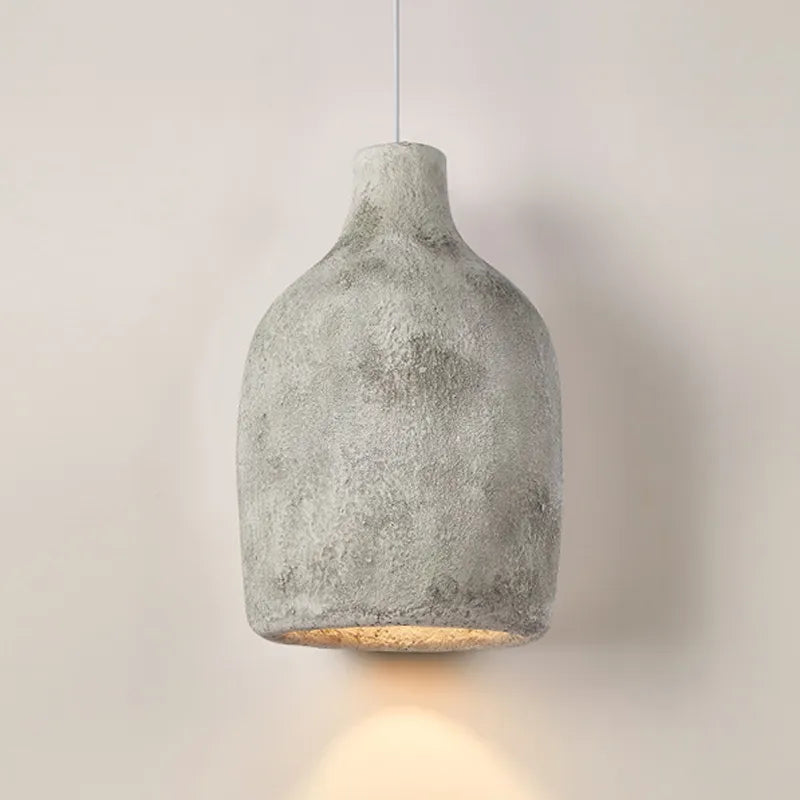 Lampada a sospensione Korein Wabi con cavo regolabile per un bagliore accogliente e strutturato