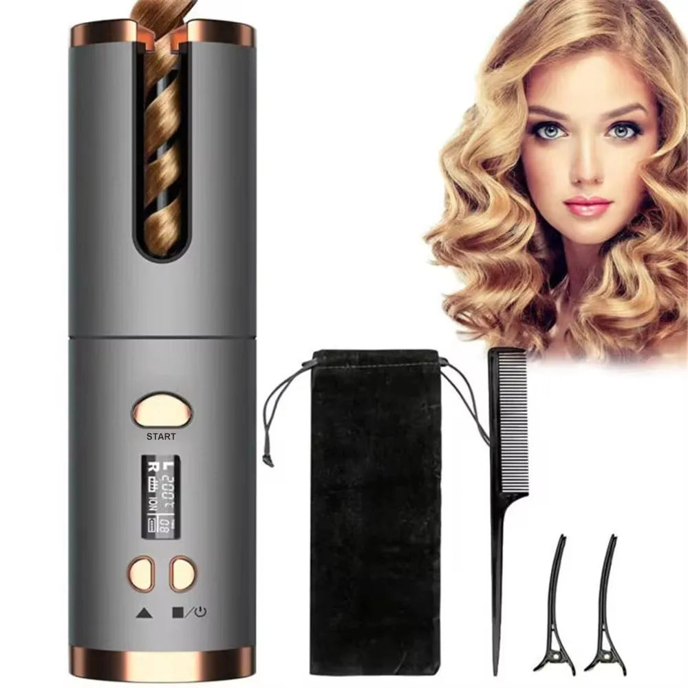 اتو فر کننده مو بی‌سیم AutoCurl Pro با نمایشگر LED