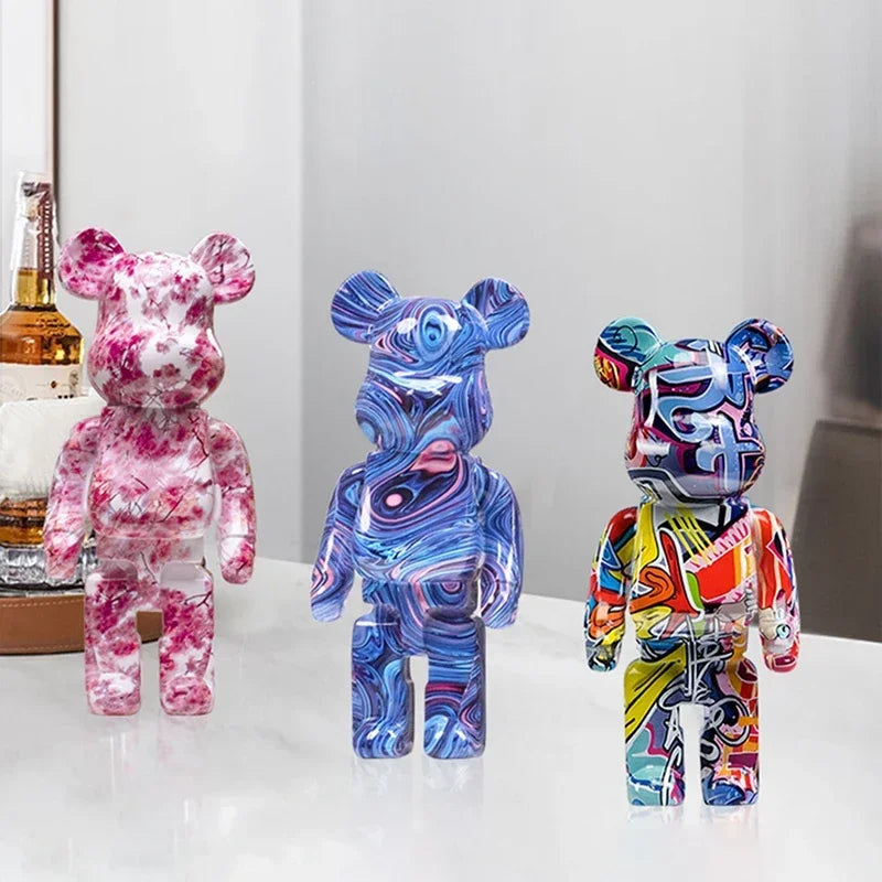 CityCub Graffiti Bärenfigur mit Ablageplatte Dekor