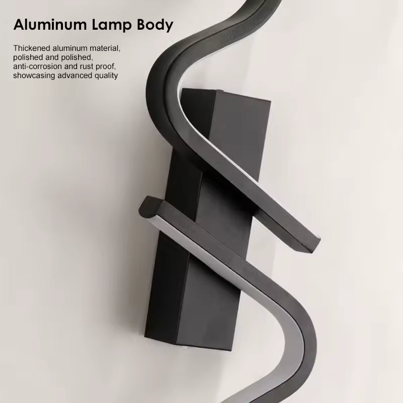 Aurelle | Up And Down Matte Black LED Wall Light