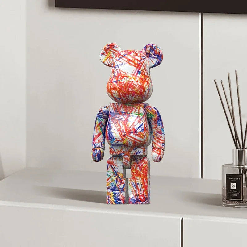 CityCub Graffiti Bärenfigur mit Ablageplatte Dekor