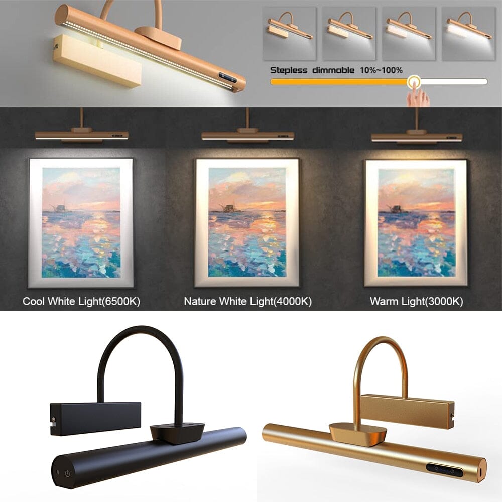 Aureon LED Frame Light For Picture Frames | Easy Install Wall Lamp