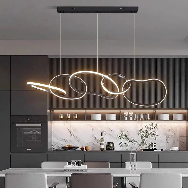 Contemporary Cord Pendant Lights With Dimmable Remote Or Touch Control