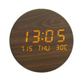 Orologio da Scrivania in Legno SylvaClock con Display LED e Sveglia