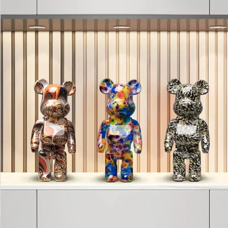 CityCub Graffiti Bärenfigur mit Ablageplatte Dekor