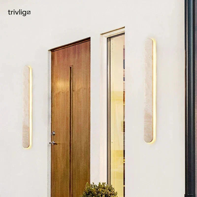 Nivara | Wabi Sabi Minimalist Outdoor LED Wall Light IP65