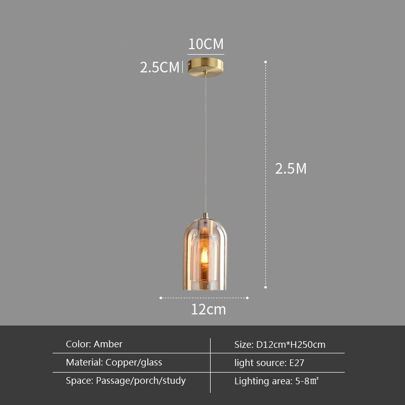 Astrae Nordic Glass Pendant Lights For Modern Kitchens