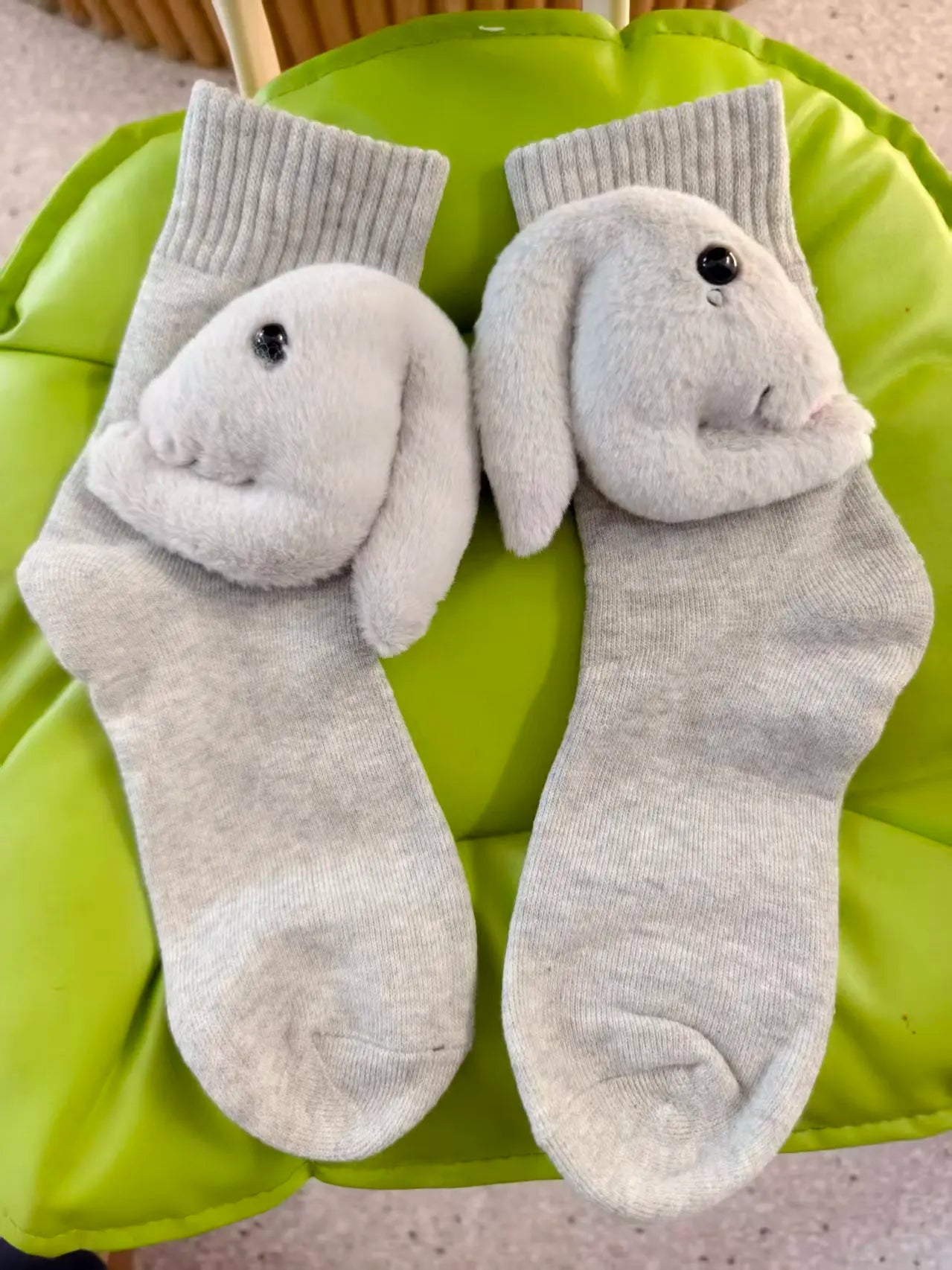 SnugNest Cozy House Socks With Cute 3D Animal Accent And Non-Slip Sole