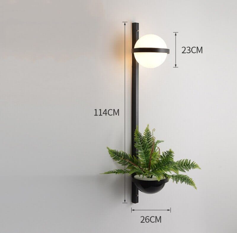 VerdantGlow Plante LED Art Deco Væglamper og Pendler