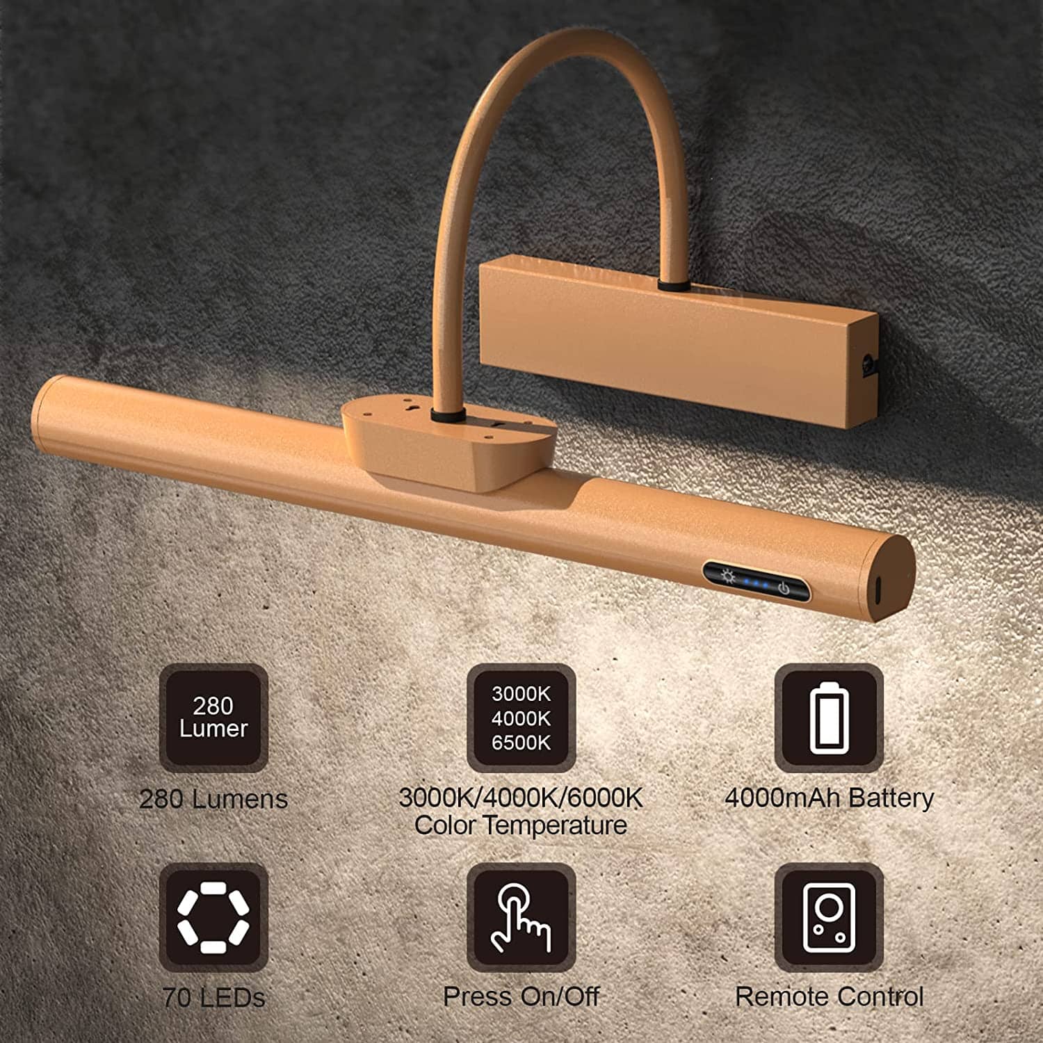 Aureon LED Frame Light For Picture Frames | Easy Install Wall Lamp
