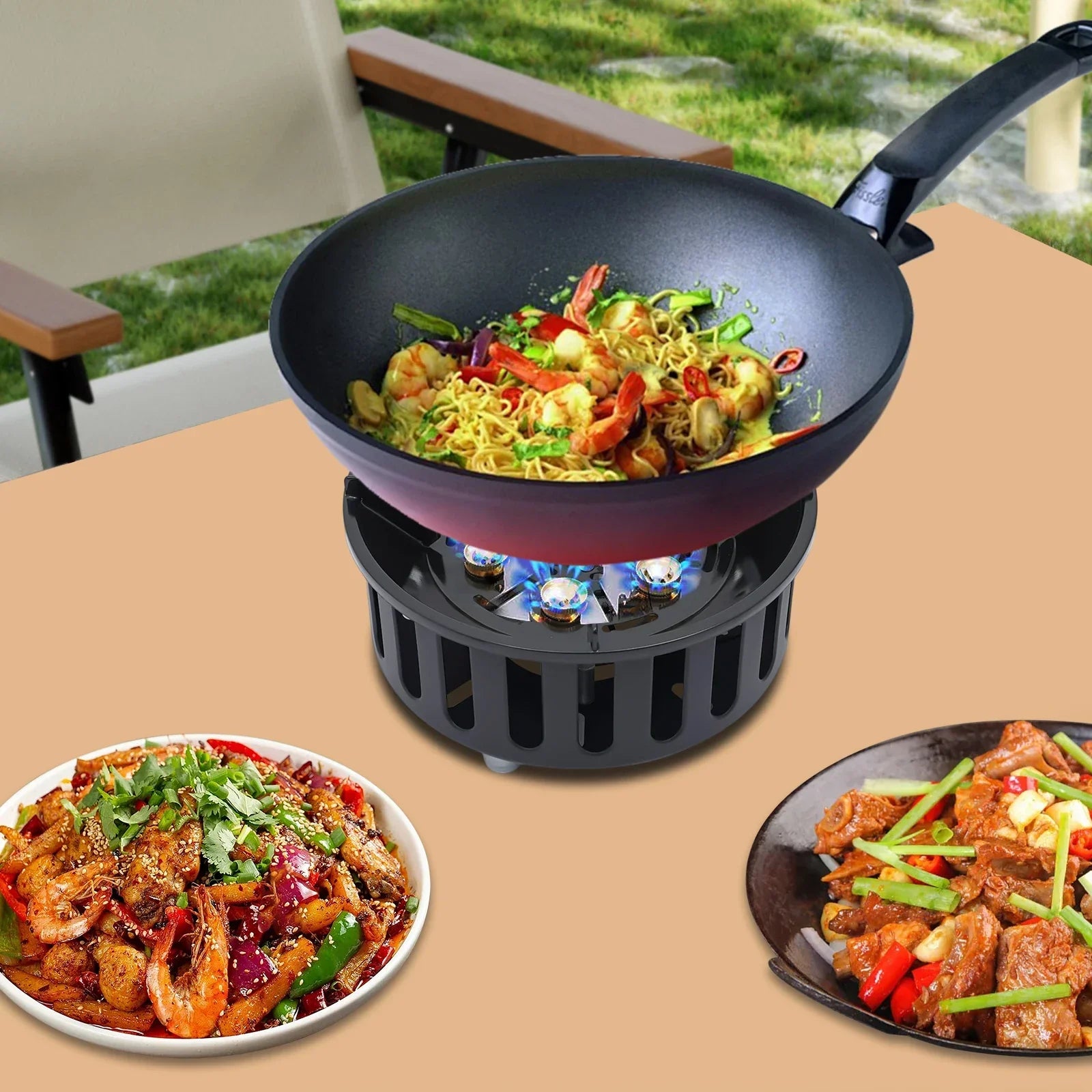 NovaTrail Portable Outdoor Camping Stove With Multi-Fuel Burner And Compact Carry
