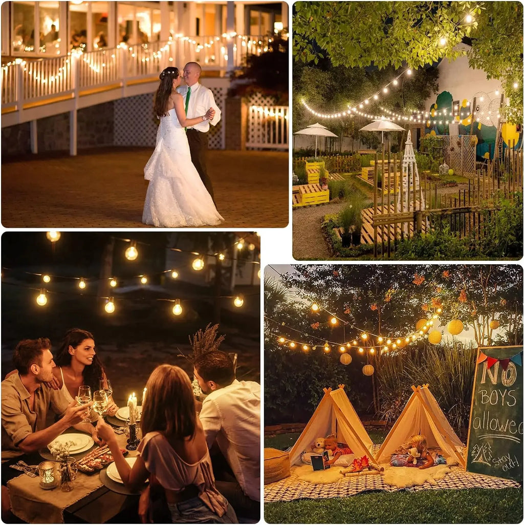 NovaGlow G40 Shatterproof LED Globe String Lights For Outdoor Parties