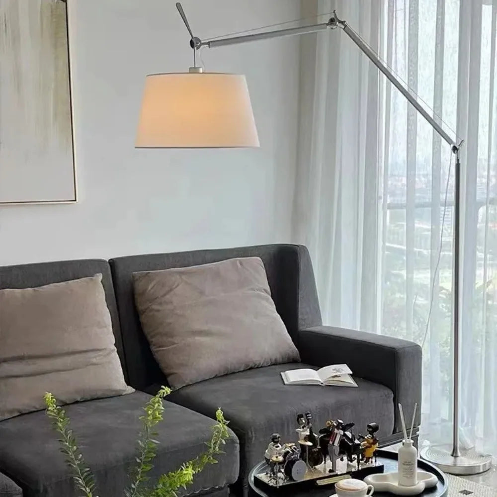 Auralis Long-Arm Floor Lamp in Korean-Scandi Style