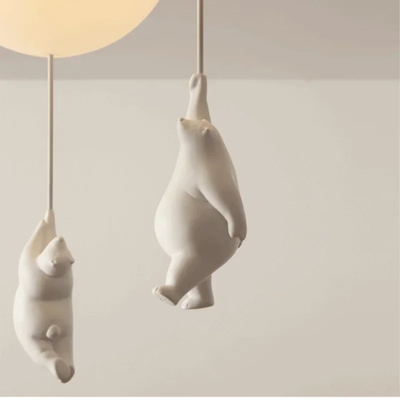 WhimsyGlow Balloon Bear Chandelier for Kids Room by NyraLight