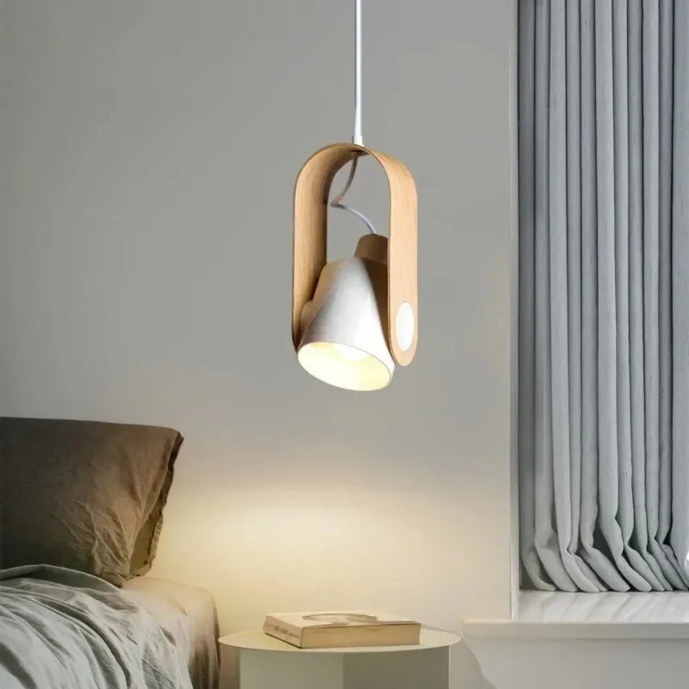 Lampada a sospensione con faretto regolabile Asteri Nordic con base E27