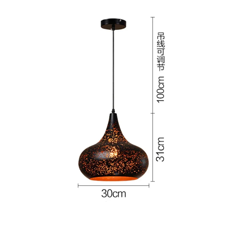 Závěsná lampa Avelon Studio Vintage Iron pro skandinávský loft