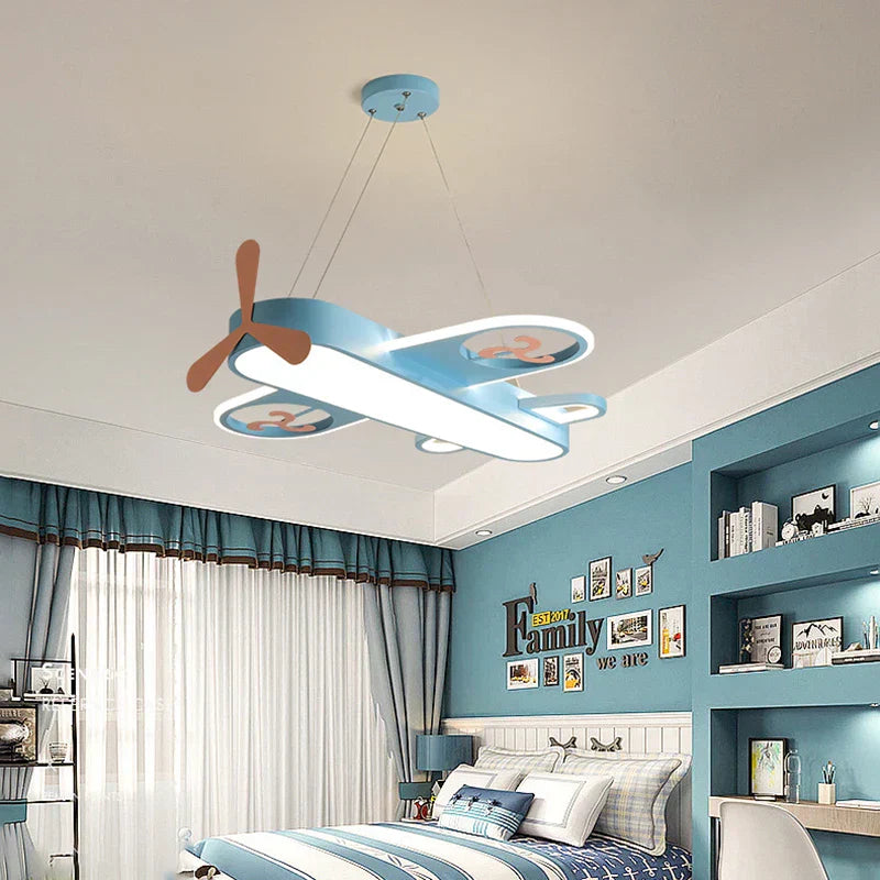 AeroLite Junior LED Aircraft Chandelier for Kids' Bedroom