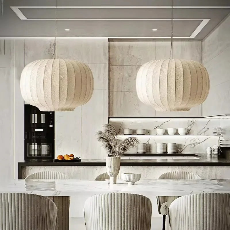 Kirrea | Dansk silke Tatami loftslampe, trappetrinsformet