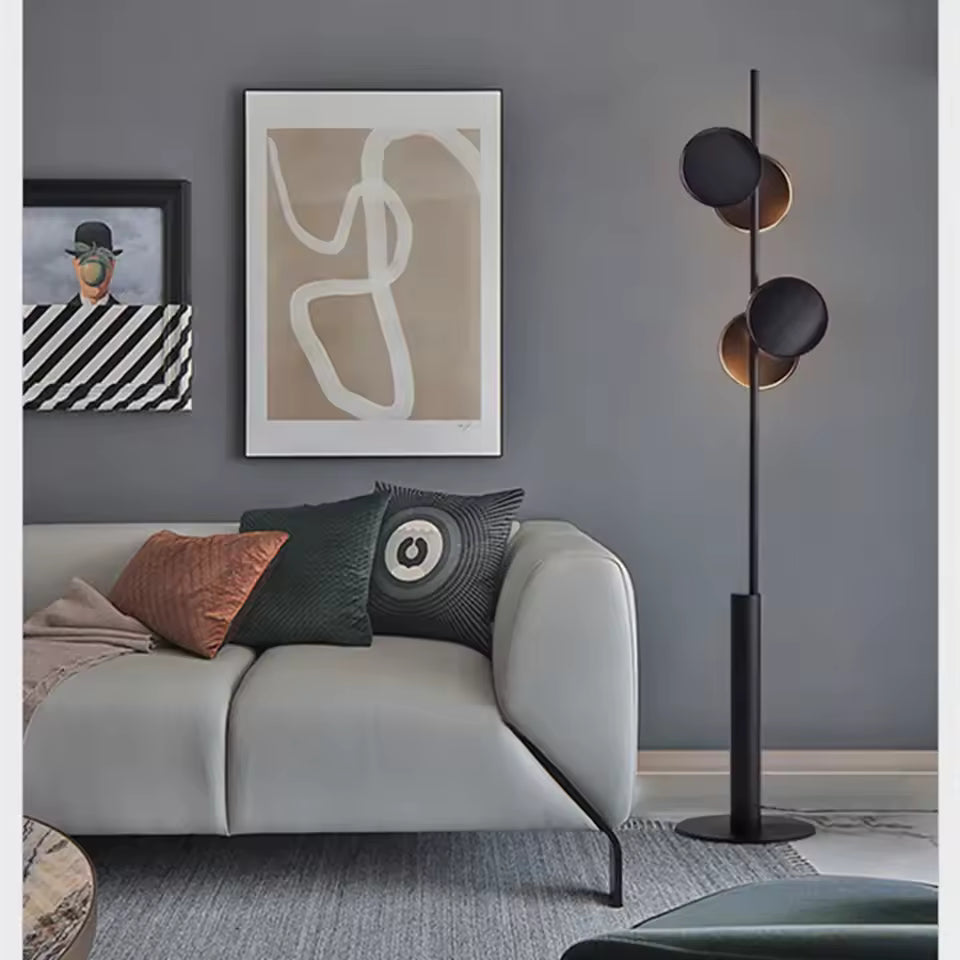 Arlo Nordic Black Floor Lamp | Up & Down LED Lighting
