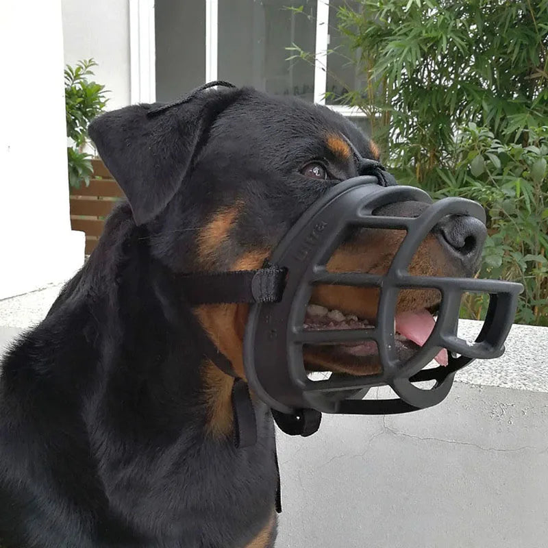 Adjustable Silicone Dog Muzzle For Anti Bite Training And Barking Control