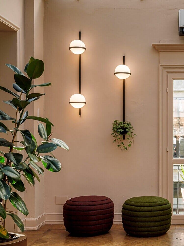 VerdantGlow Plante LED Art Deco Væglamper og Pendler