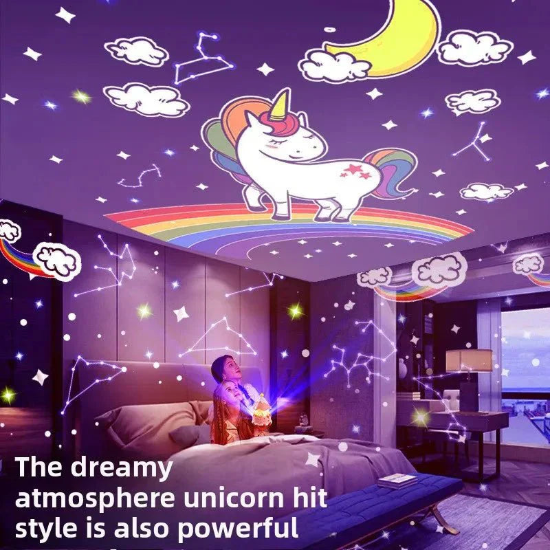 LumaNova Nightlight Projector With 12 Magical Designs and Soothing Sound