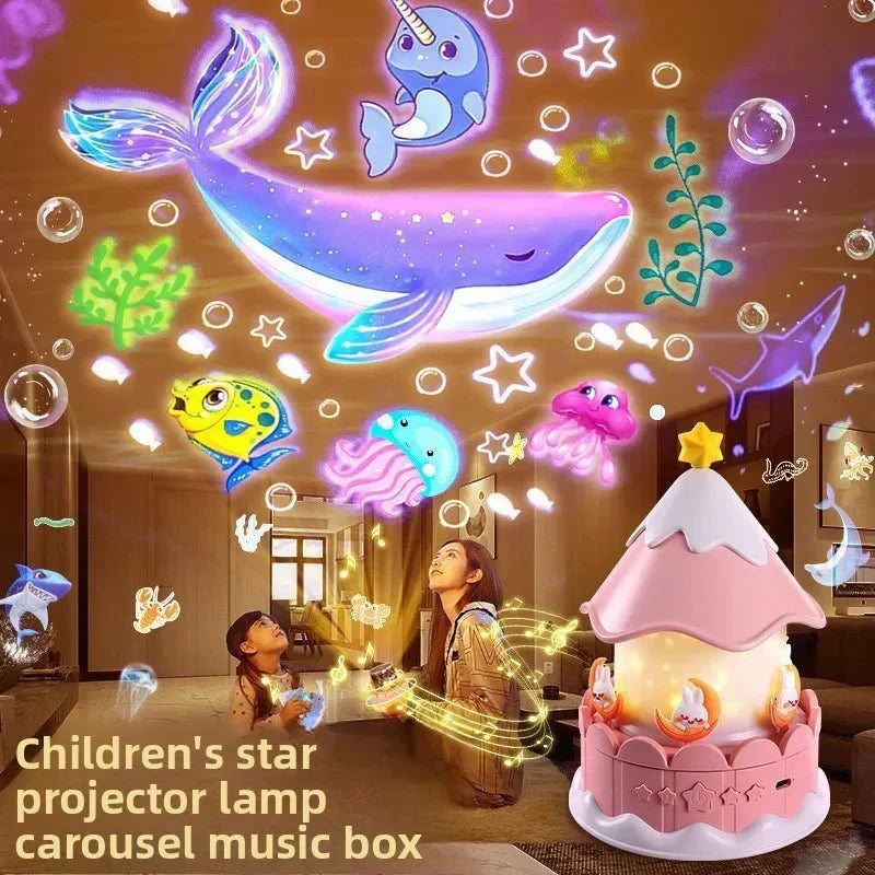 LumaNova Nightlight Projector With 12 Magical Designs and Soothing Sound