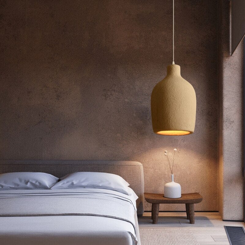 Aeris Wasabi Japandi Pendelleuchten mit warmem Lichtschein